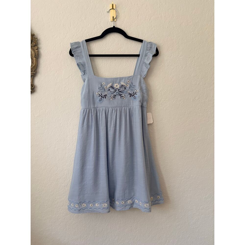 Altar’d State NWT Bohemian Embroidered Linen Mini Dress